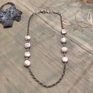 Coin Pearl Necklace